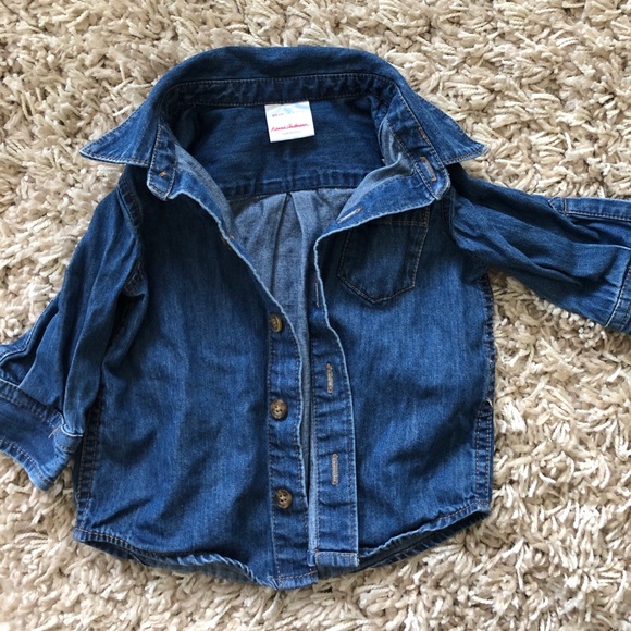Hanna Andersson Other - Hanna Andersson denim button down, 3-6 mo
